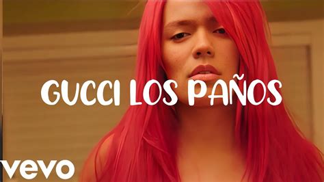 karol g gucci los paños letra|karol g gucci.